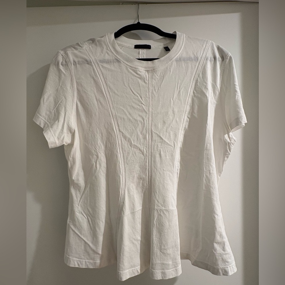 ATM Anthony Thomas Melillo White Fitted T-Shirt. Size XL